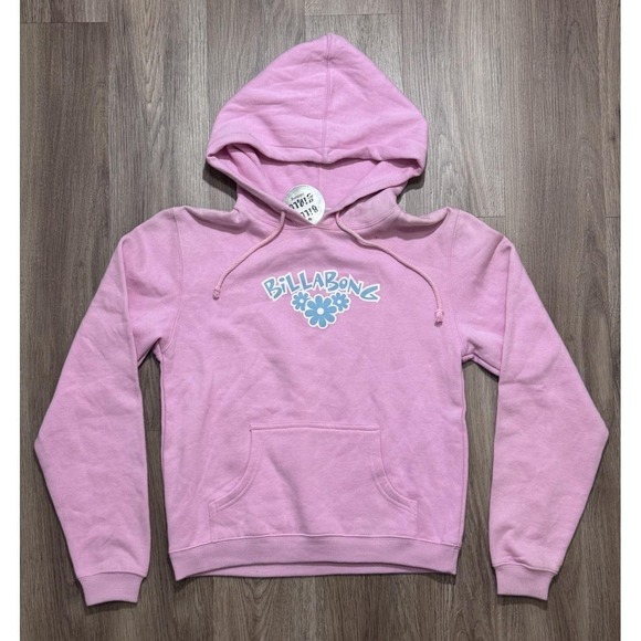 Billabong Tops - Y2K Billabong Logo Pink Women‎ Teenage Hoodie Size L